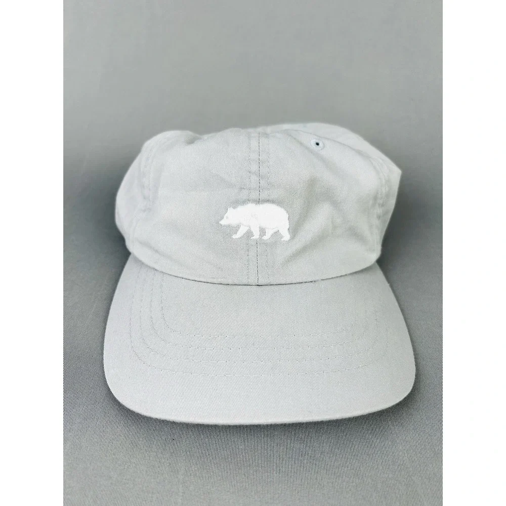 The North Face Bear Adult Light Grey‎ Adjustable Hat Strapback Cap